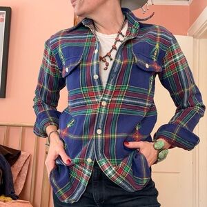 Polo Ralph Lauren “Adirondack“ Multicolor Plaid Shirt Jacket sz XS like new
